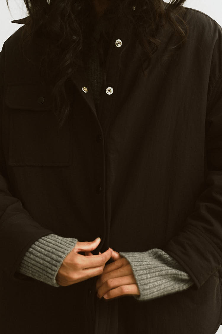 パファーシャツ（ブラック） | MACHATT ONLINE STORE