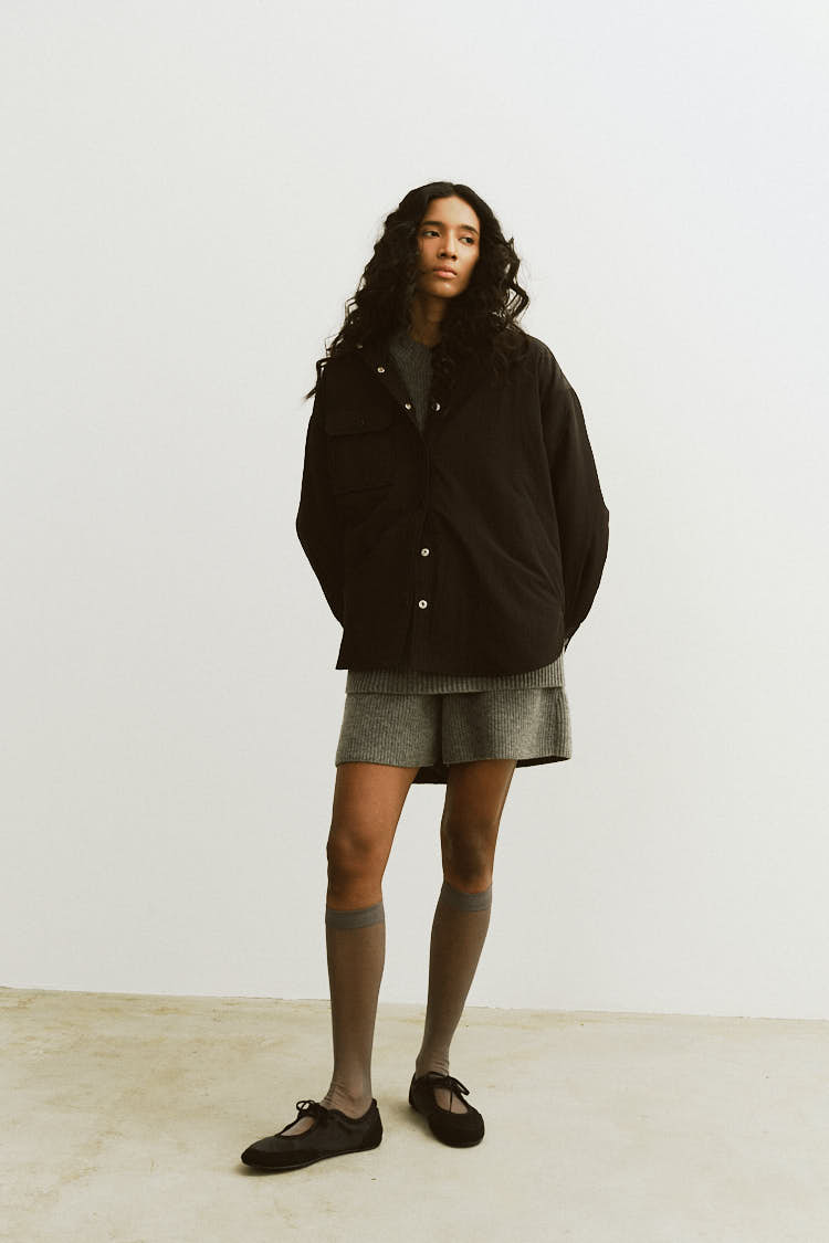 パファーシャツ（ブラック） | MACHATT ONLINE STORE