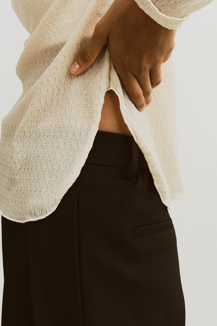 MACHATT〈シアータートル〉 パイピングシアータートル（ベージュ） | MACHATT ONLINE STORE