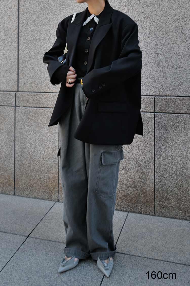 machatt 未使用フリルカラーリブニット フリルカラーリブニット