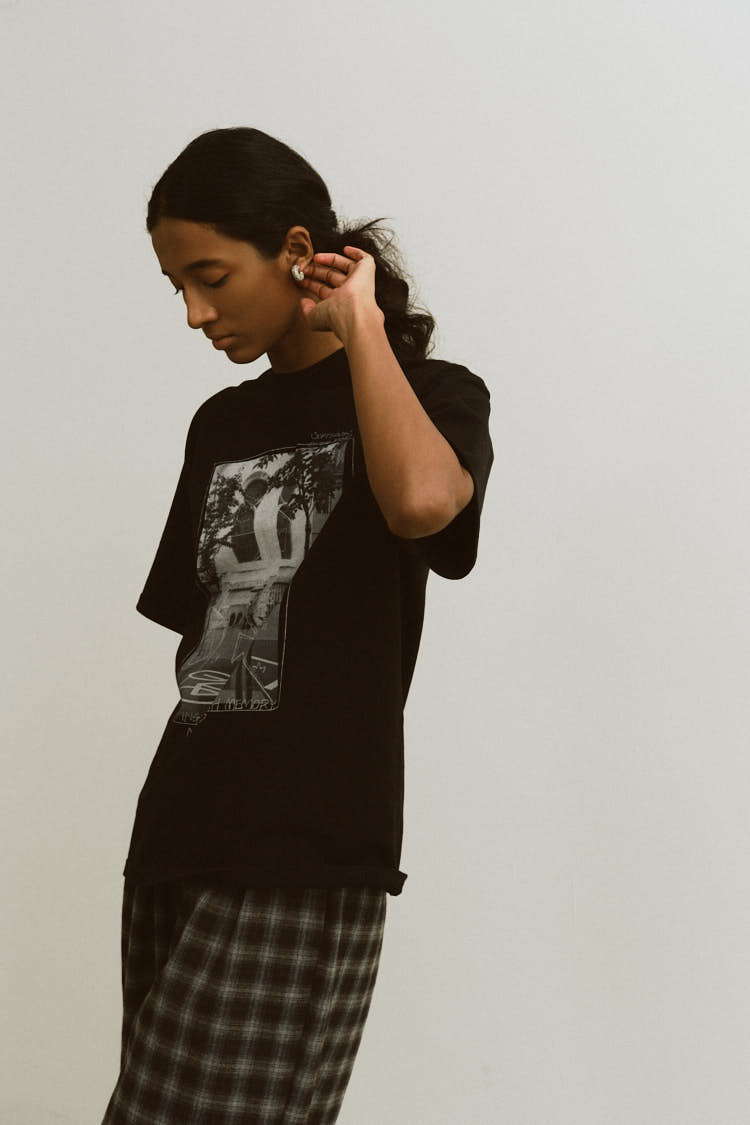 プリントTシャツ（ブラック） | MACHATT ONLINE STORE