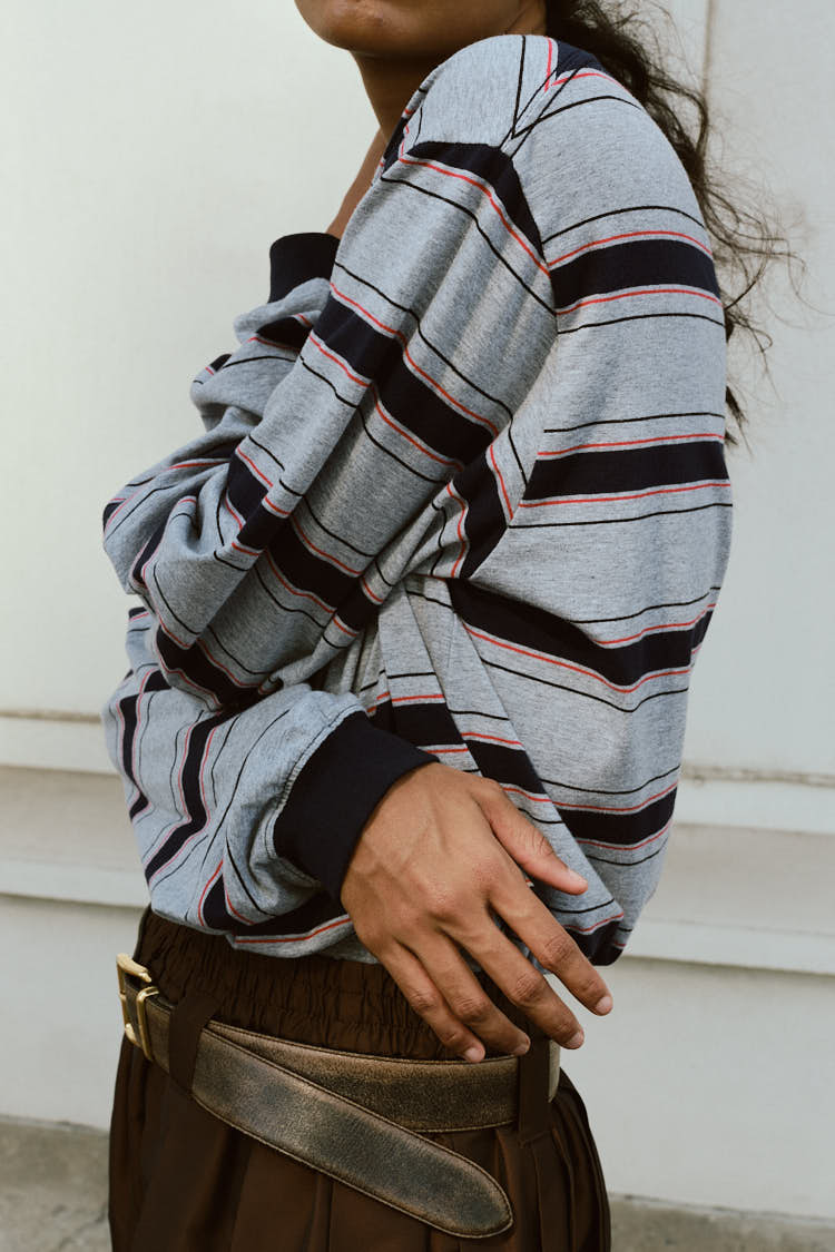 ボーダーロンT（グレー） | MACHATT ONLINE STORE