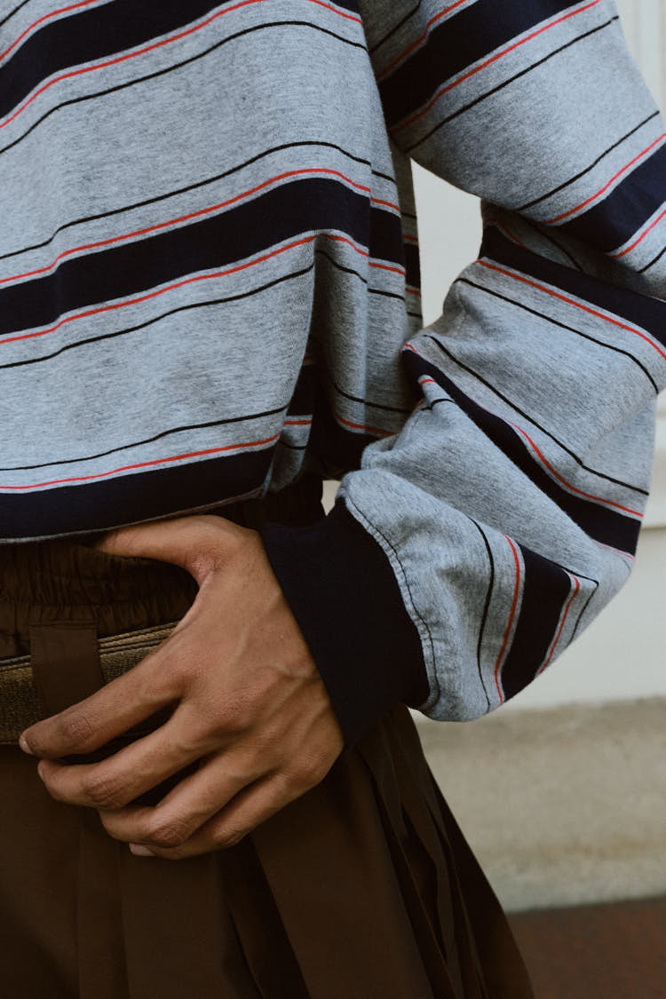 【山田レン着用】calee ロンT ボーダー　25AW即完モデル 山田レン着用】calee ロンT ボーダー 25AW即完モデル 山田レン着用