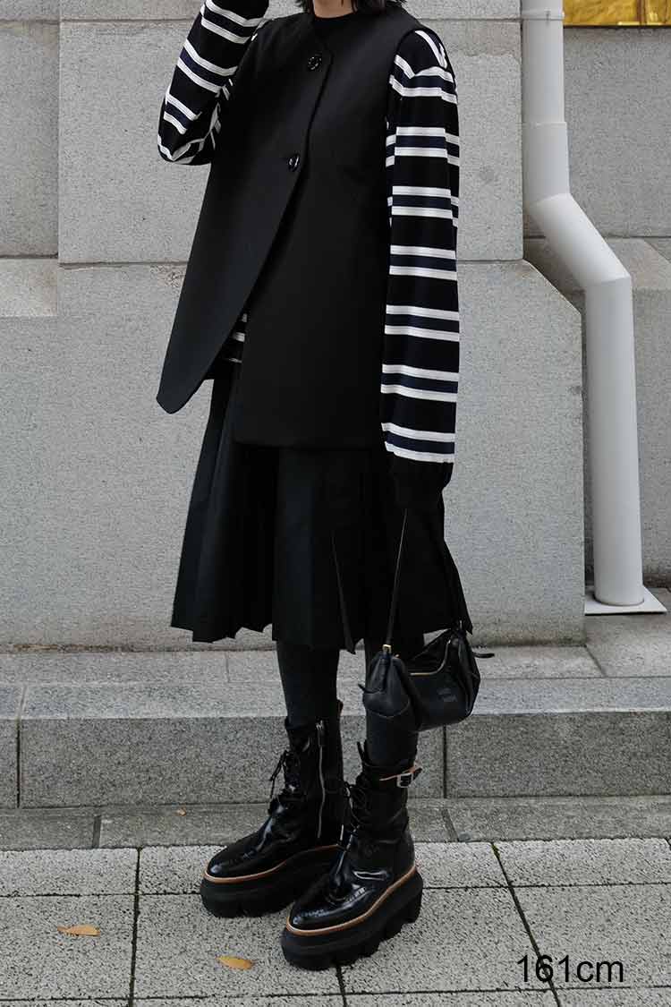 ボーダーロンT（ブラック） | MACHATT ONLINE STORE