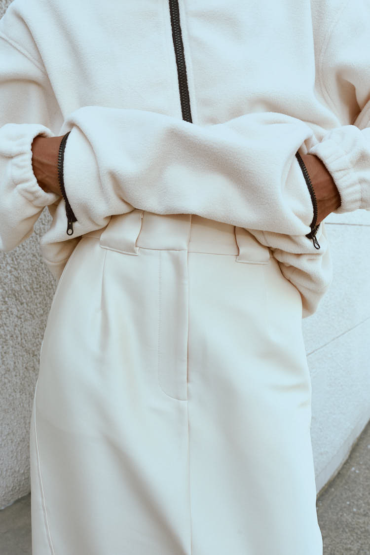 フリースプルオーバー（アイボリー） | MACHATT ONLINE STORE