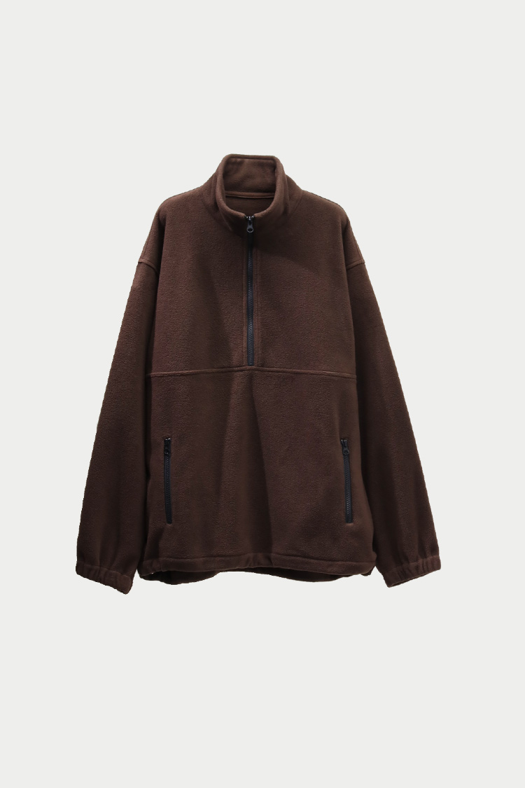 フリースプルオーバー（ブラウン） | MACHATT ONLINE STORE
