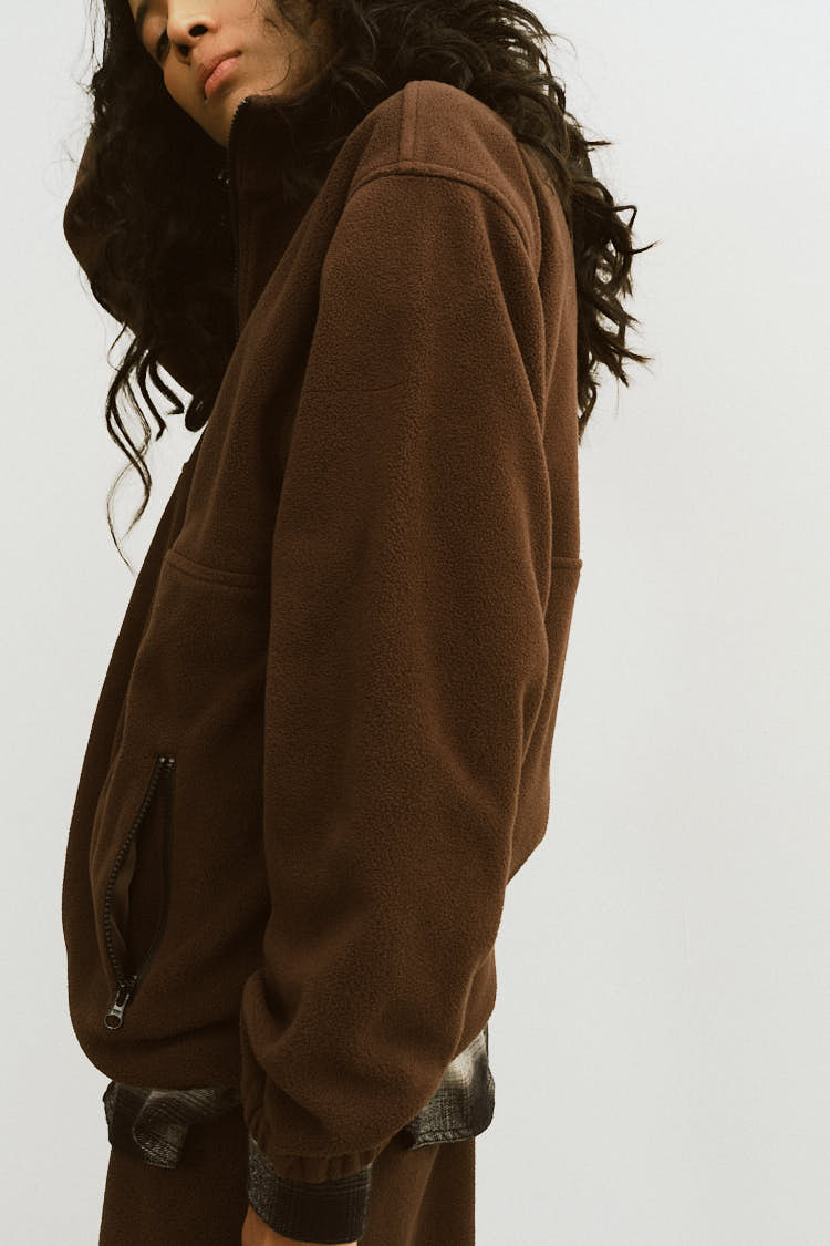 フリースプルオーバー（ブラウン） | MACHATT ONLINE STORE