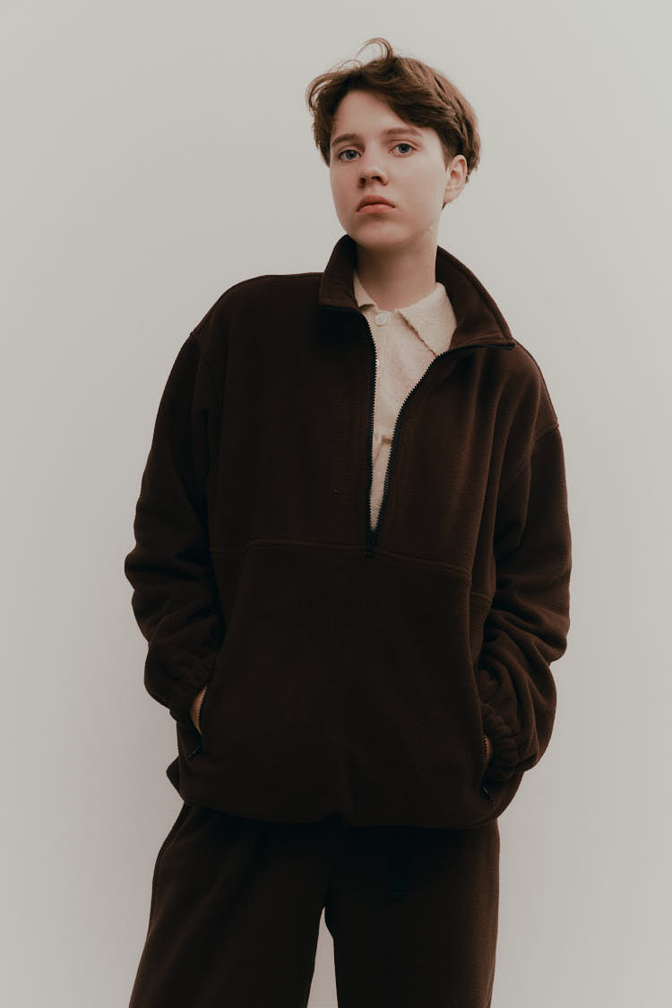 フリースプルオーバー（ブラウン） | MACHATT ONLINE STORE