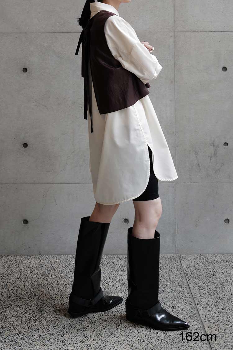 【新品未使用】machatt エコレザーベスト ブラウン MACHATTエコレザーベストの通販 by けいちゃん's shop｜ラクマ