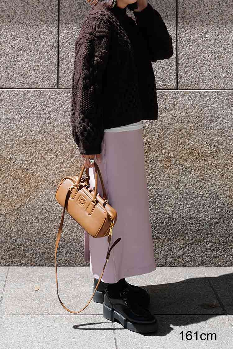 新品♡MACHATT♡ ケーブルハンドニット ケーブルハンドニット（ブラウン） | MACHATT ONLINE STORE