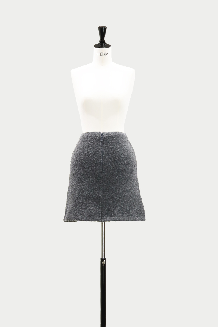 ブークレミニスカート（グレー） | MACHATT ONLINE STORE