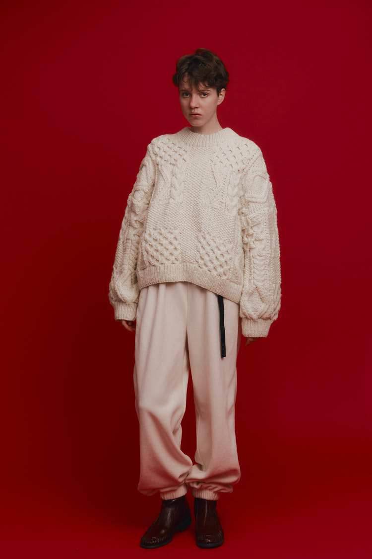 フリースパンツ（アイボリー） | MACHATT ONLINE STORE