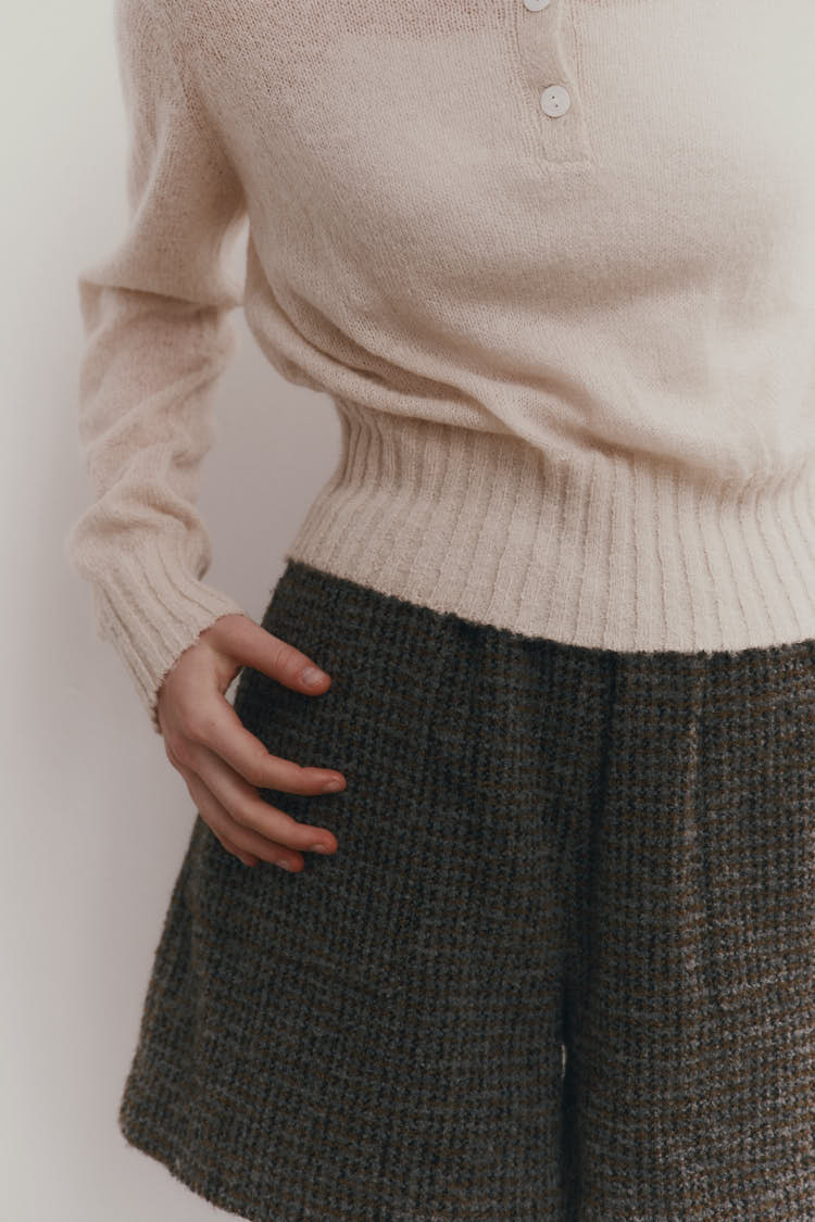 ウールショートパンツ（チェック） | MACHATT ONLINE STORE