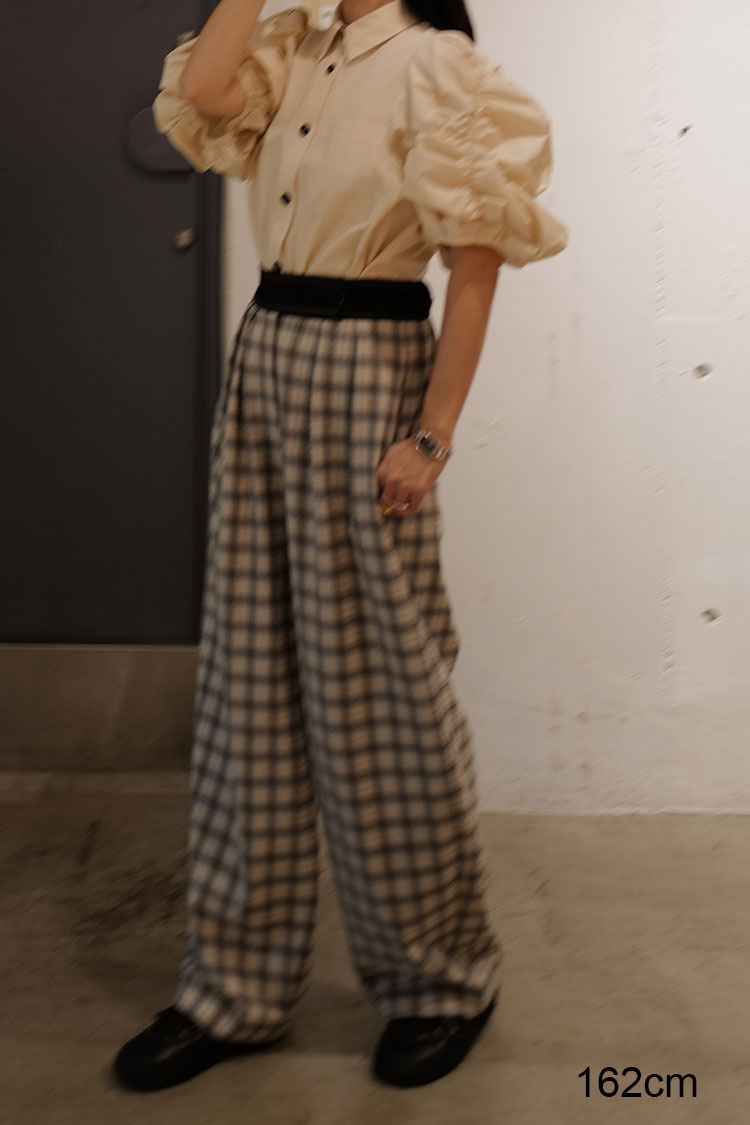 チェックワイドパンツ | MACHATT ONLINE STORE