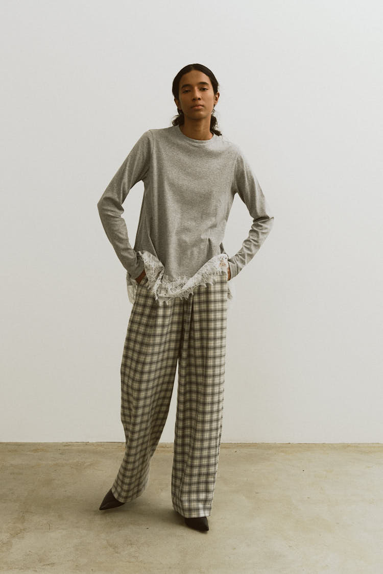 チェックワイドパンツ | MACHATT ONLINE STORE