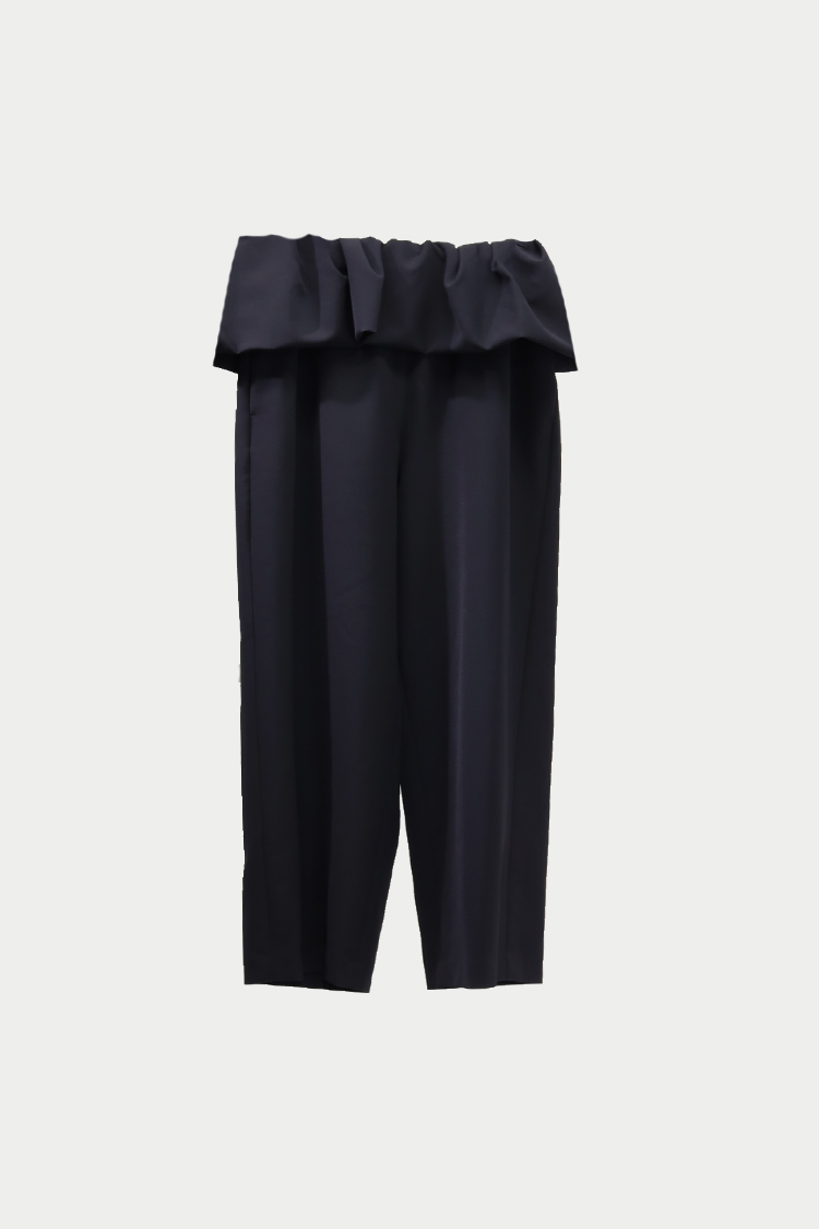 ペプラムパンツ（ブラック） | MACHATT ONLINE STORE