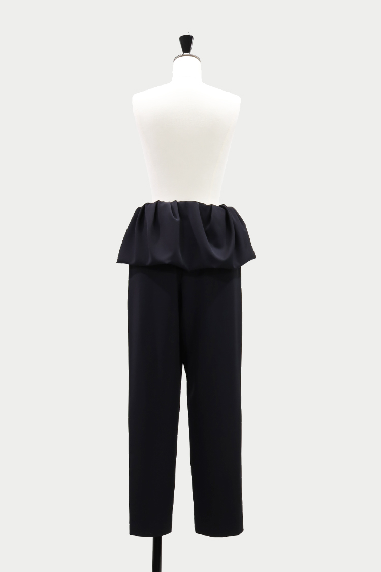 ペプラムパンツ（ブラック） | MACHATT ONLINE STORE