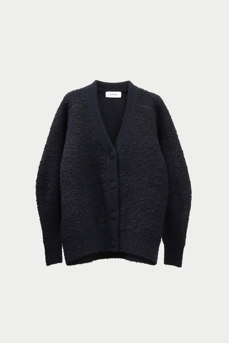 MACHATT マチャット ブークレニット カーディガン ブラック ブークレカーディガン（ブラック） | MACHATT ONLINE STORE