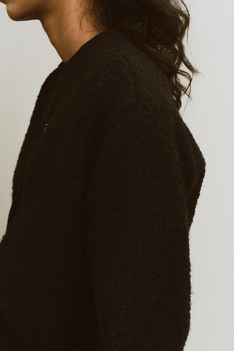 ブークレカーディガン（ブラック） | MACHATT ONLINE STORE