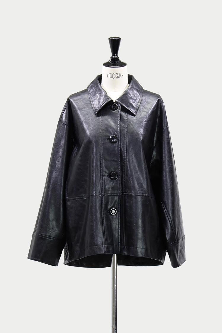 エコレザージャケット（ブラック） | MACHATT ONLINE STORE