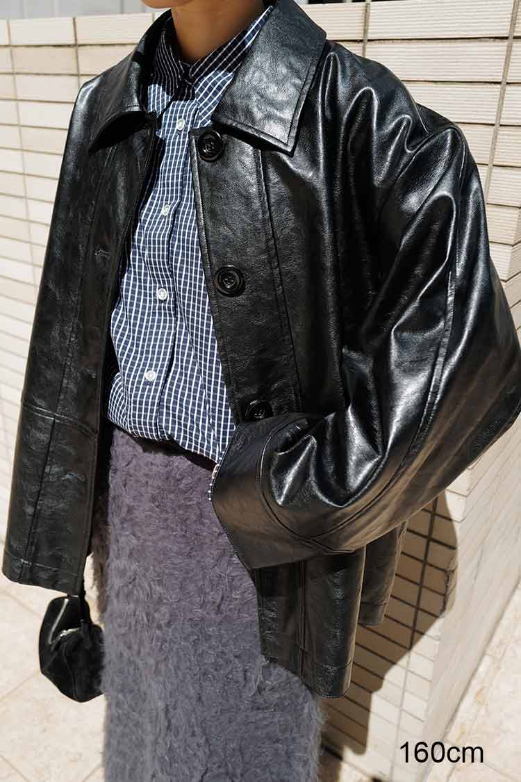 エコレザージャケット（ブラック） | MACHATT ONLINE STORE