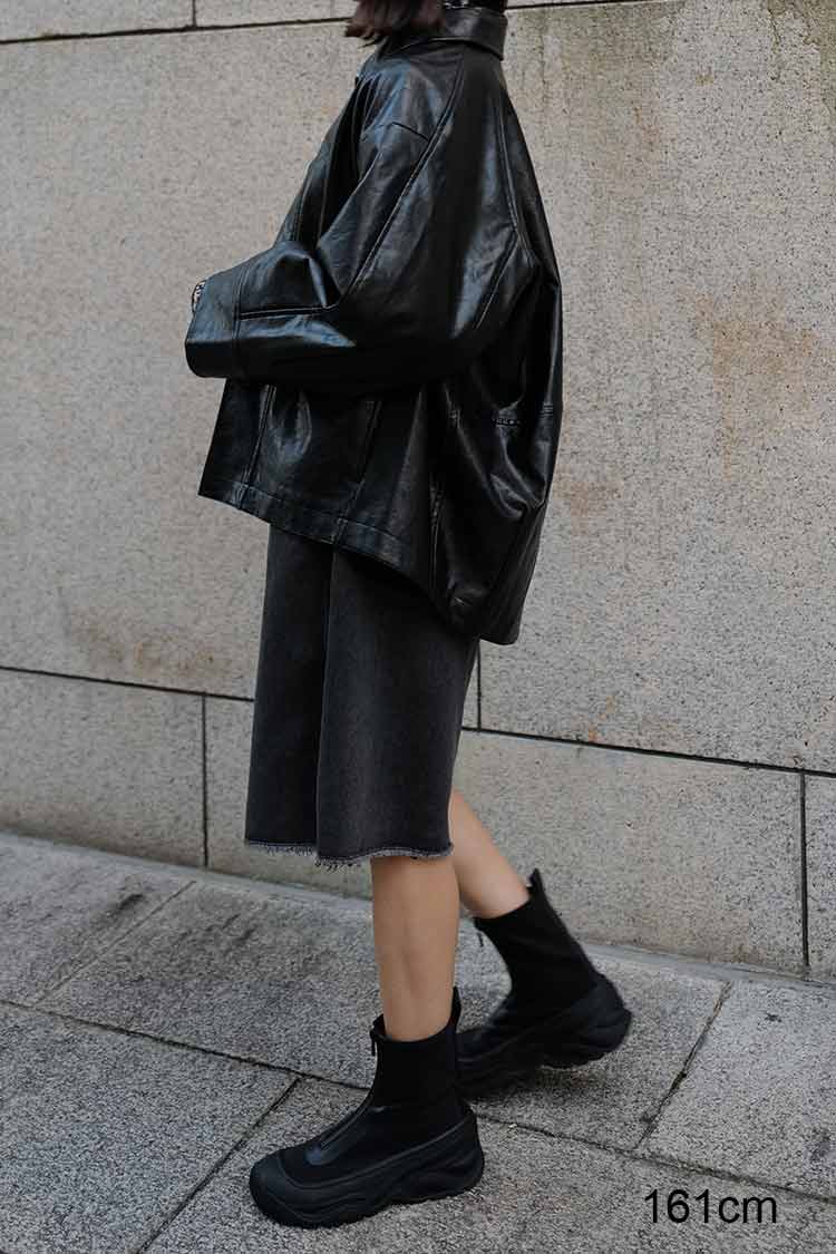 エコレザージャケット（ブラック） | MACHATT ONLINE STORE