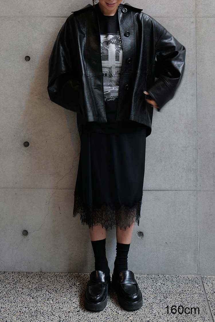 【新品タグ付き】今期完売　MACHATT エコレザージャケット エコレザージャケット（ブラック） | MACHATT ONLINE STORE