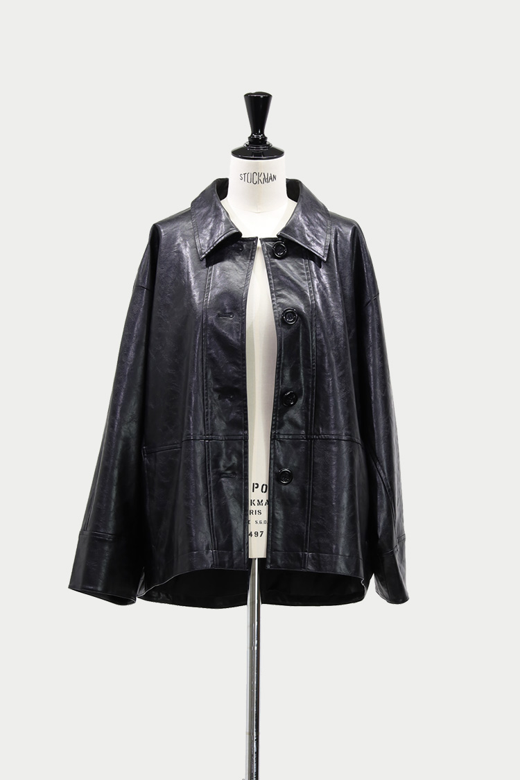 【新品タグ付き】今期完売　MACHATT エコレザージャケット エコレザージャケット（ブラック） | MACHATT ONLINE STORE