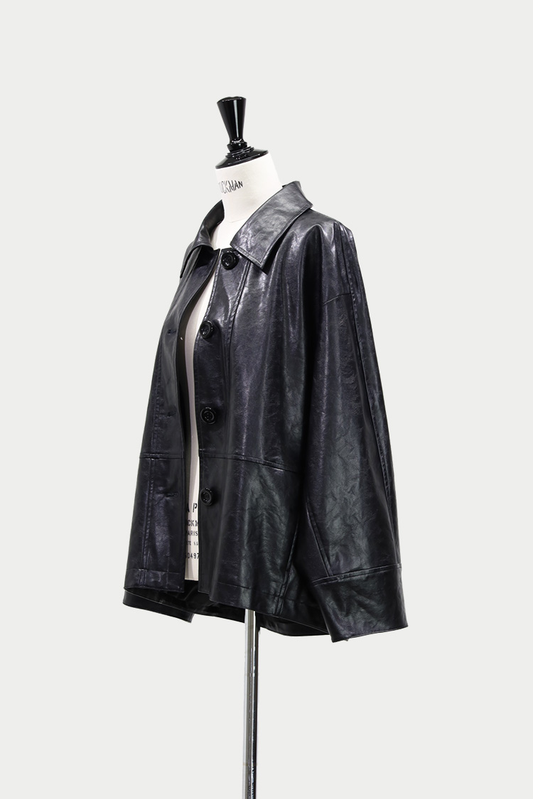 エコレザージャケット（ブラック） | MACHATT ONLINE STORE