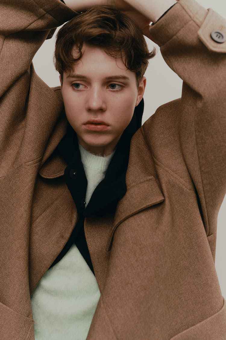 ボンディングオーバーコート（ブラウン） | MACHATT ONLINE STORE