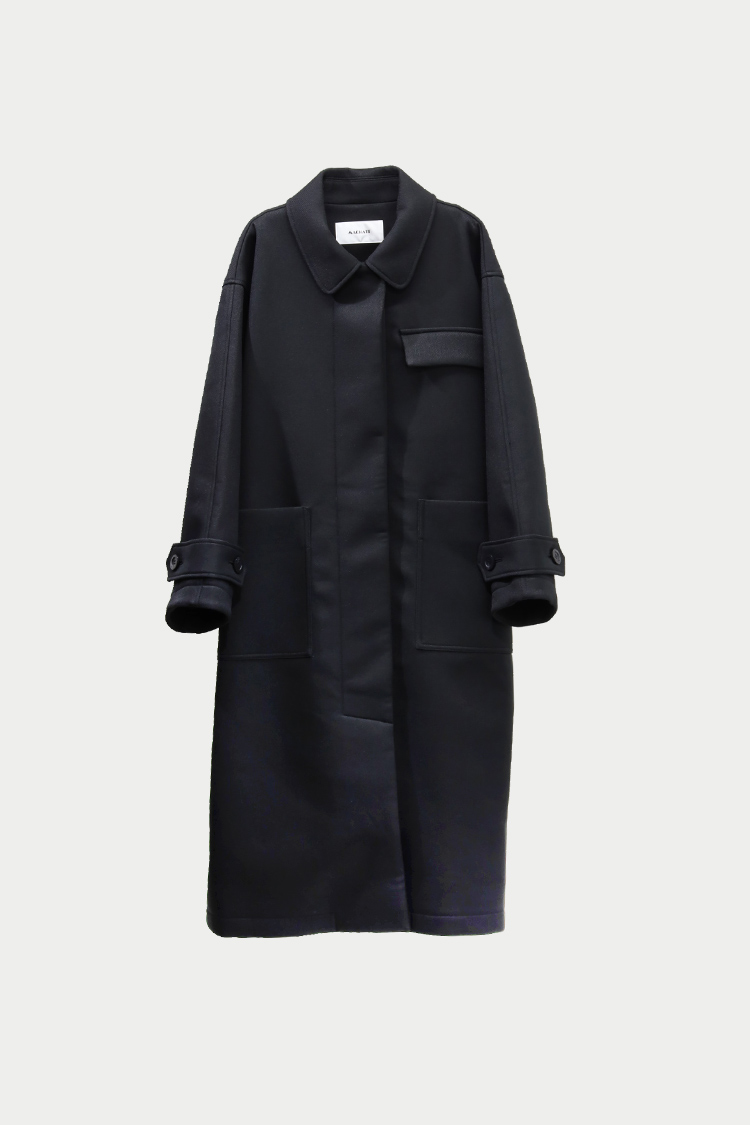 【美品クリーニング済み】MACHATT トップサーモフォルムコートブラック MACHATT ONLINE STORE