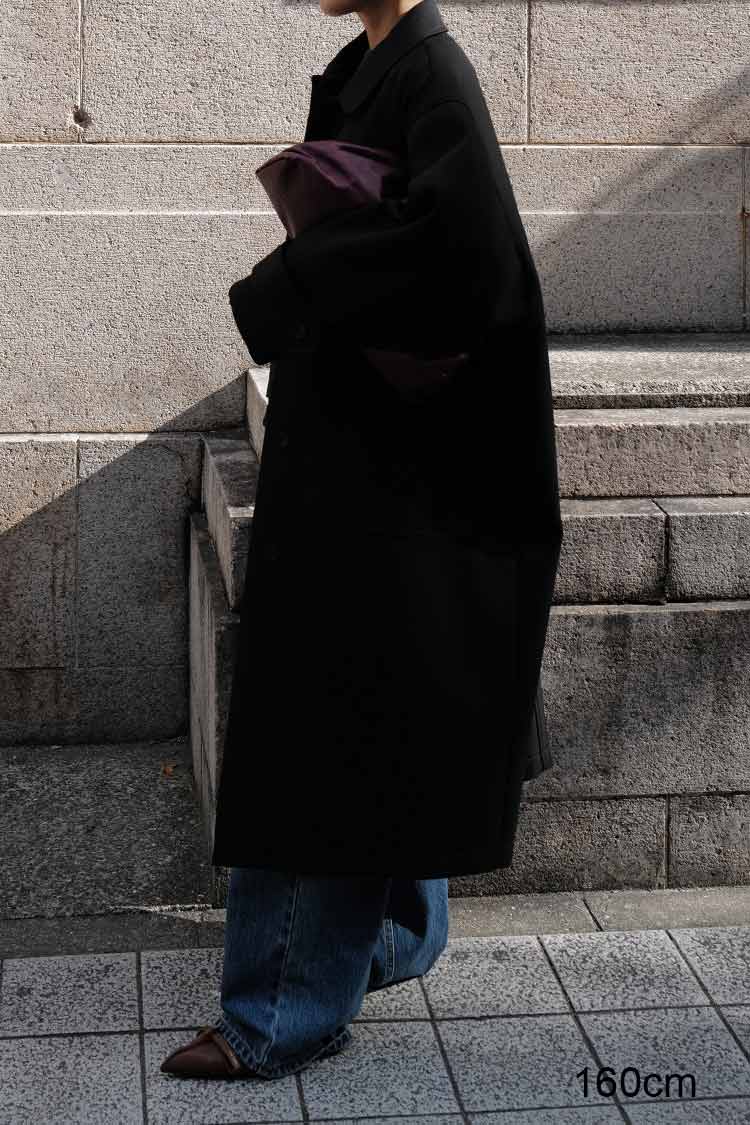 ボンディングオーバーコート（ブラック） | MACHATT ONLINE STORE