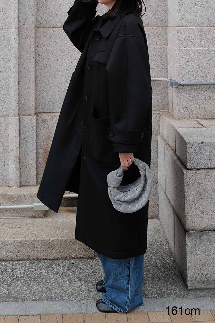 machatt ボンディングオーバーコート（ブラック） ボンディングオーバーコート（ブラック） | MACHATT ONLINE STORE