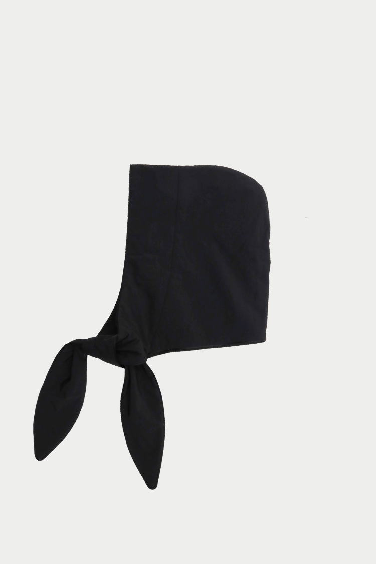パファーフードスカーフ（ブラック） | MACHATT ONLINE STORE