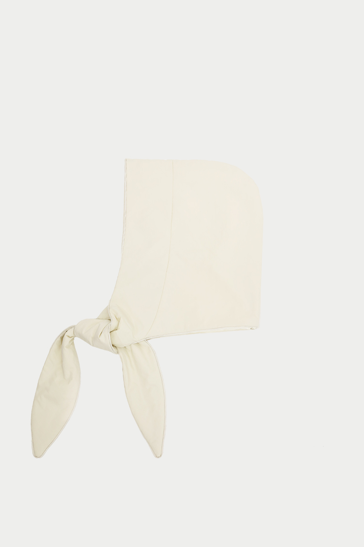 machatt パファーフードスカーフ（アイボリ一） パファーフードスカーフ（アイボリー） | MACHATT ONLINE STORE