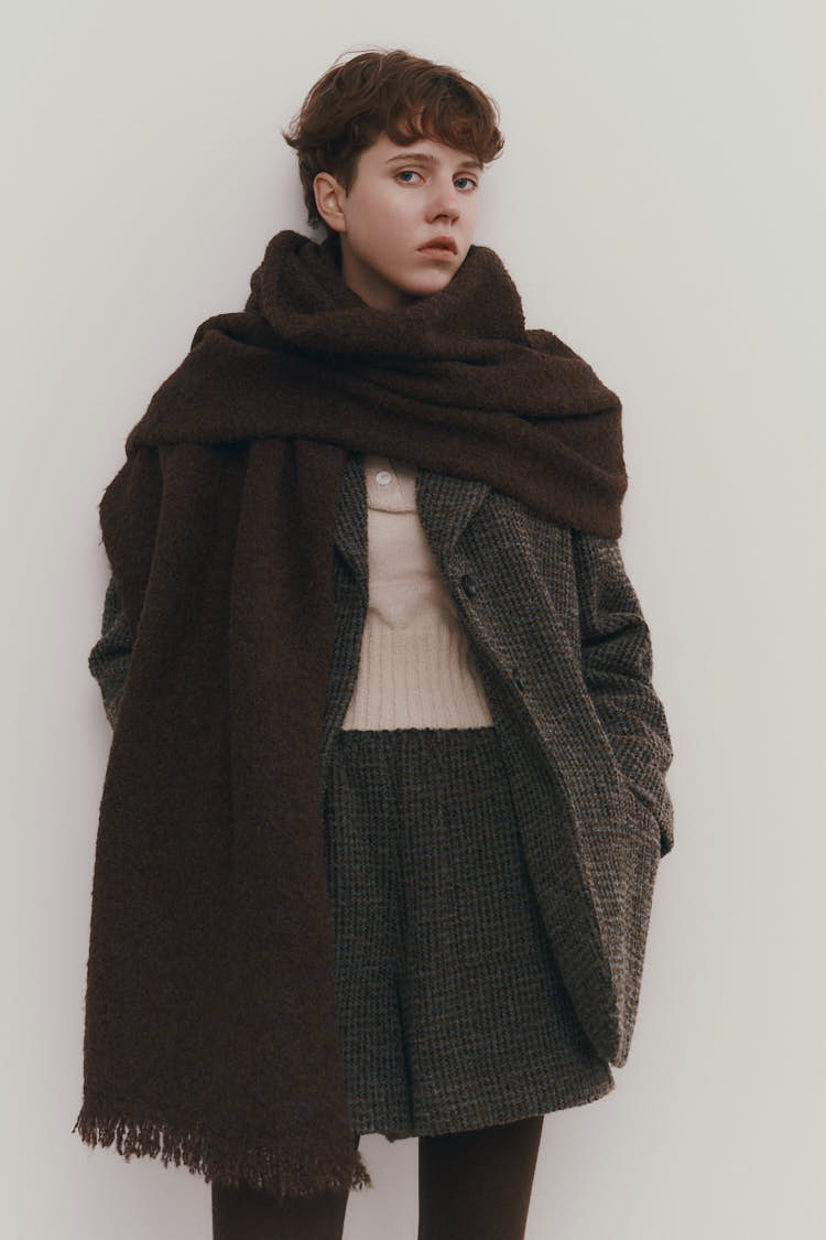 ブークレニットストール（ブラウン） | MACHATT ONLINE STORE