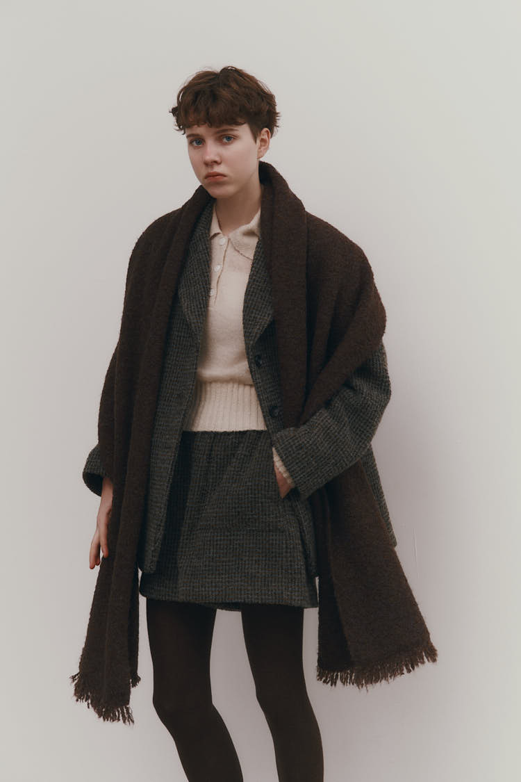 ブークレニットストール（ブラウン） | MACHATT ONLINE STORE