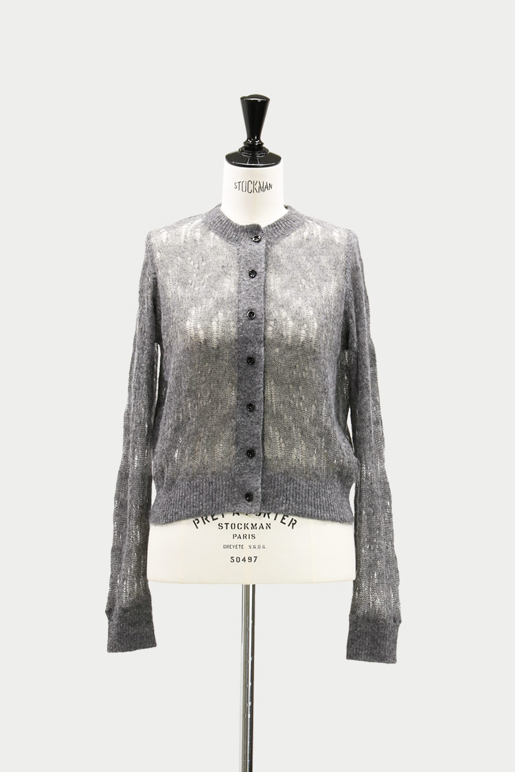 クラッシュモヘアウールカーディガン（グレー） | MACHATT ONLINE STORE