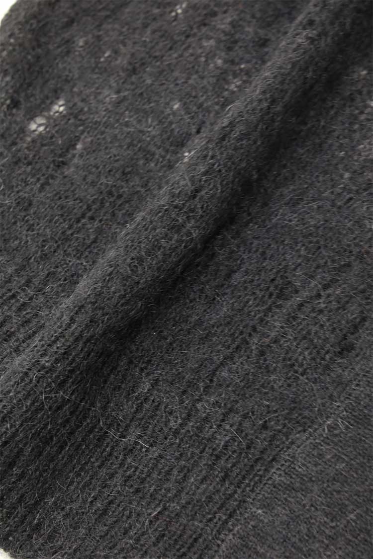 クラッシュモヘアウールカーディガン（ブラック） | MACHATT ONLINE STORE