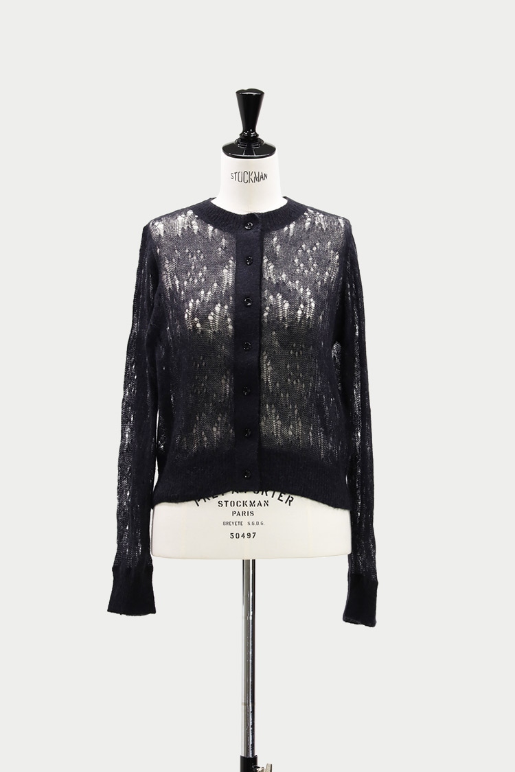 クラッシュモヘアウールカーディガン（ブラック） | MACHATT ONLINE STORE