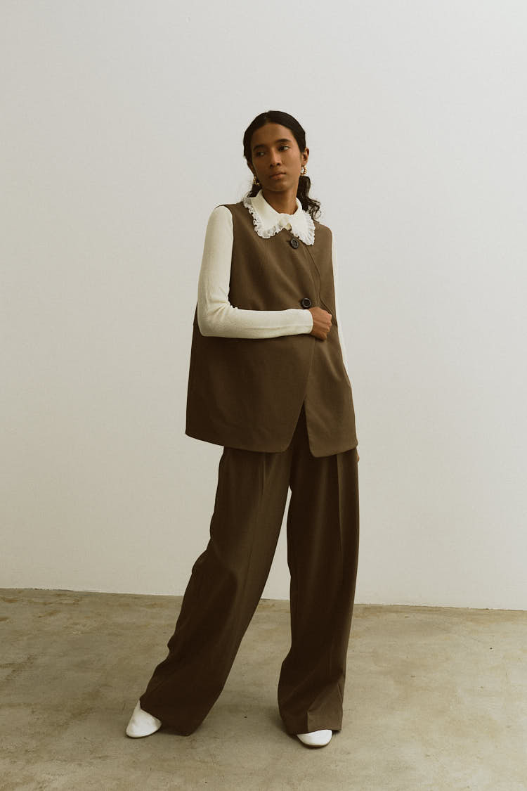 エラスティックベスト（ブラウン） | MACHATT ONLINE STORE