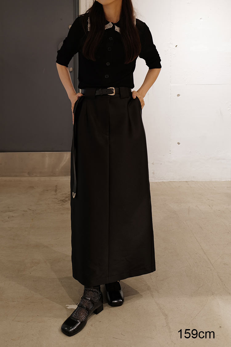 ダッチェスサテンスカート（ブラック） | MACHATT ONLINE STORE