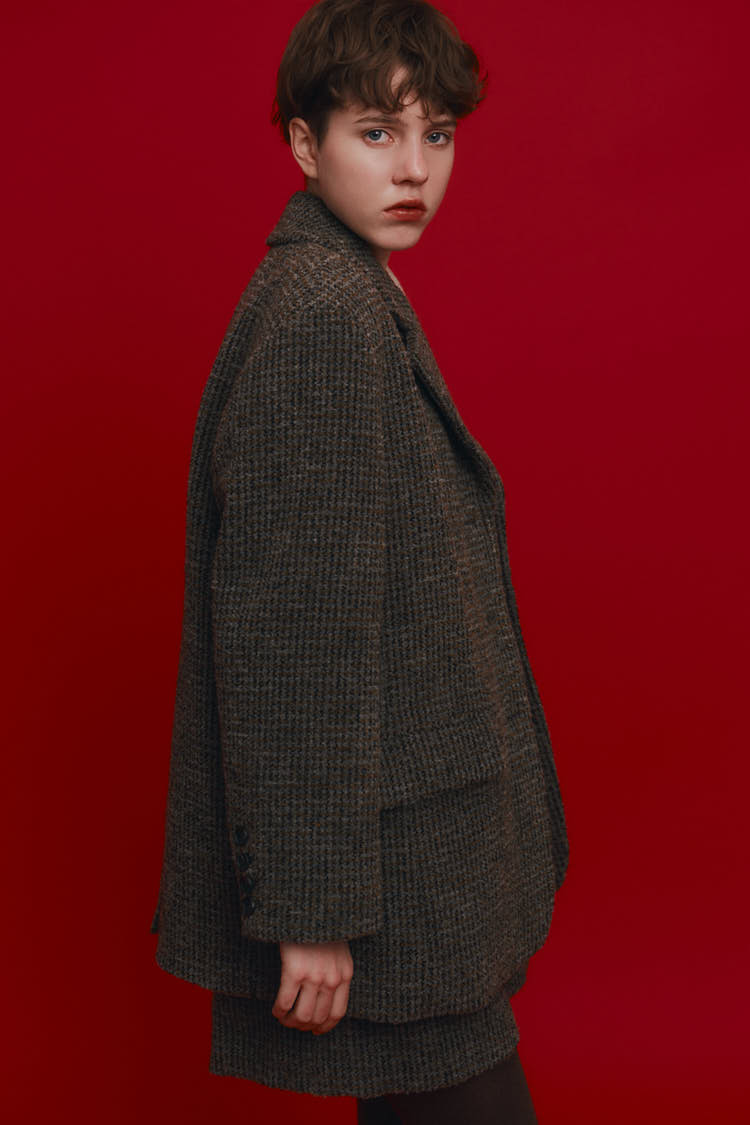 ウールテーラードジャケット（チェック） | MACHATT ONLINE STORE