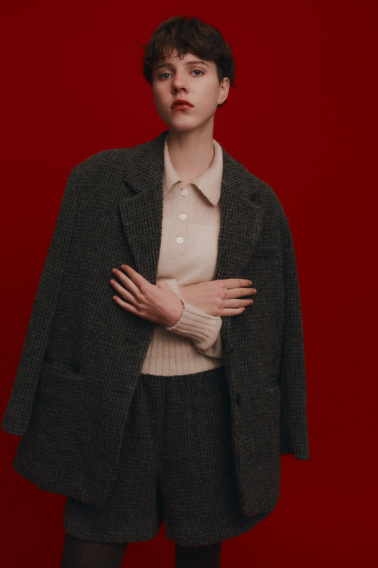 ウールテーラードジャケット（チェック） | MACHATT ONLINE STORE