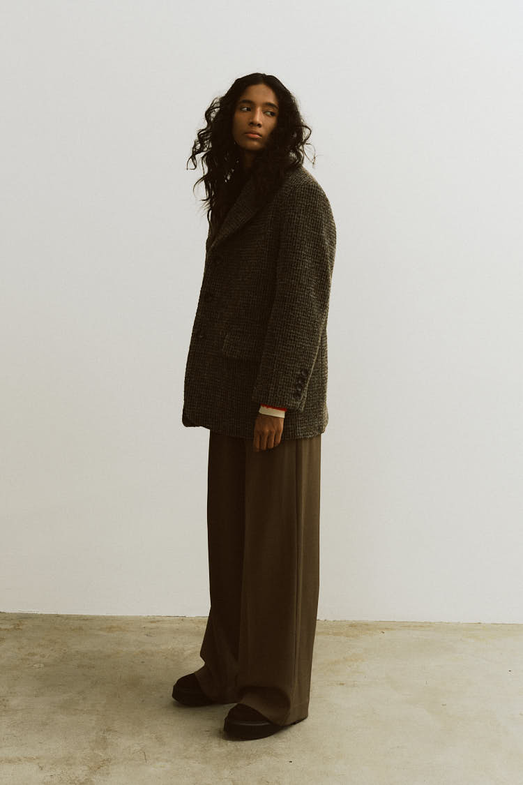 ウールテーラードジャケット（チェック） | MACHATT ONLINE STORE