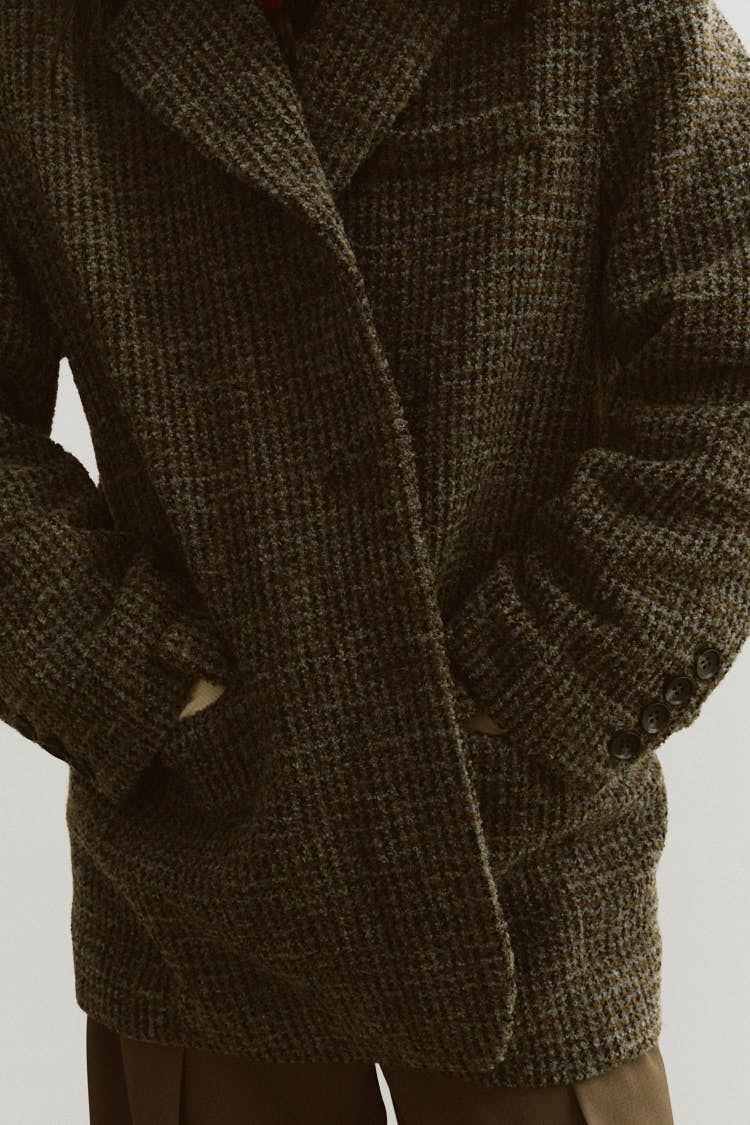 ウールテーラードジャケット（チェック） | MACHATT ONLINE STORE