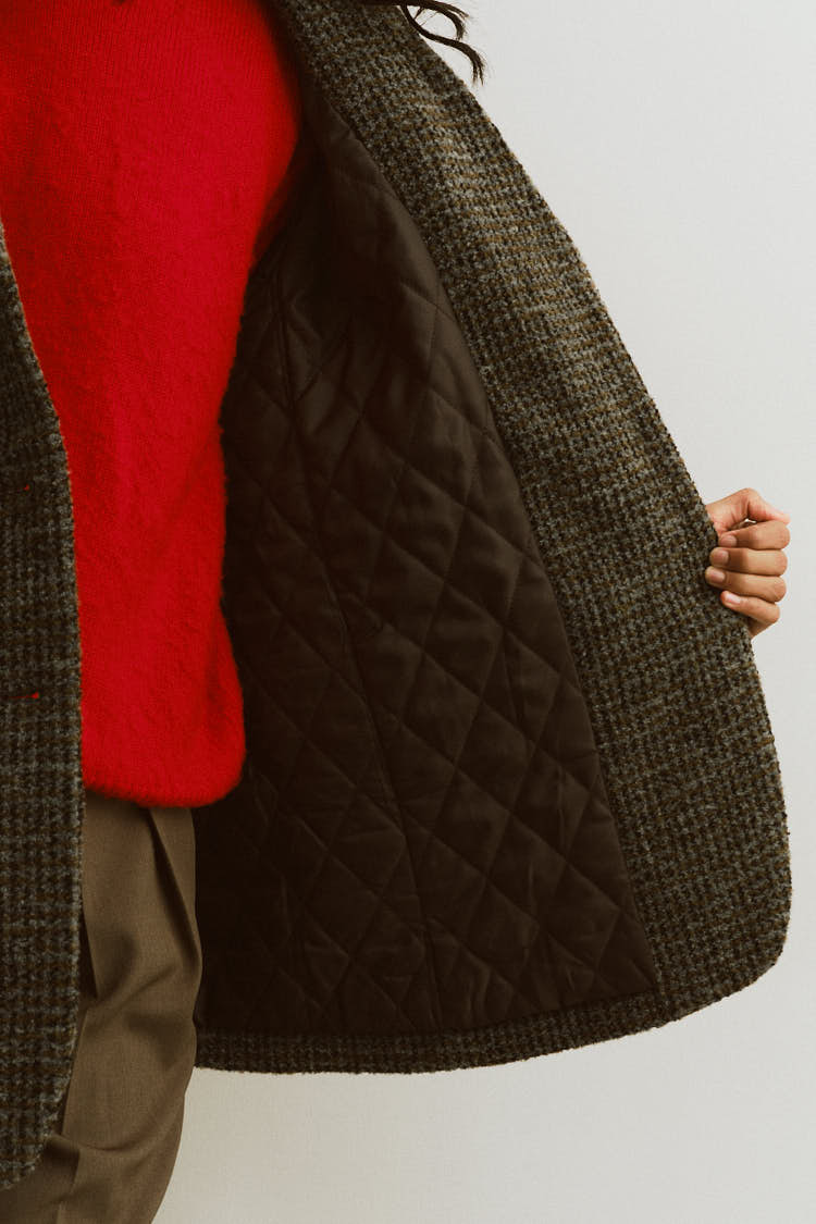 ウールテーラードジャケット（チェック） | MACHATT ONLINE STORE