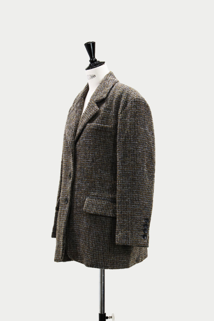 ウールテーラードジャケット（チェック） | MACHATT ONLINE STORE