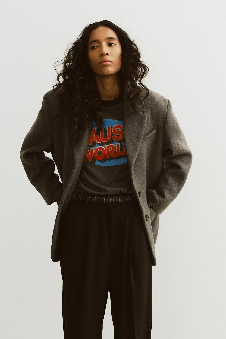 ウールテーラードジャケット（グレー） | MACHATT ONLINE STORE