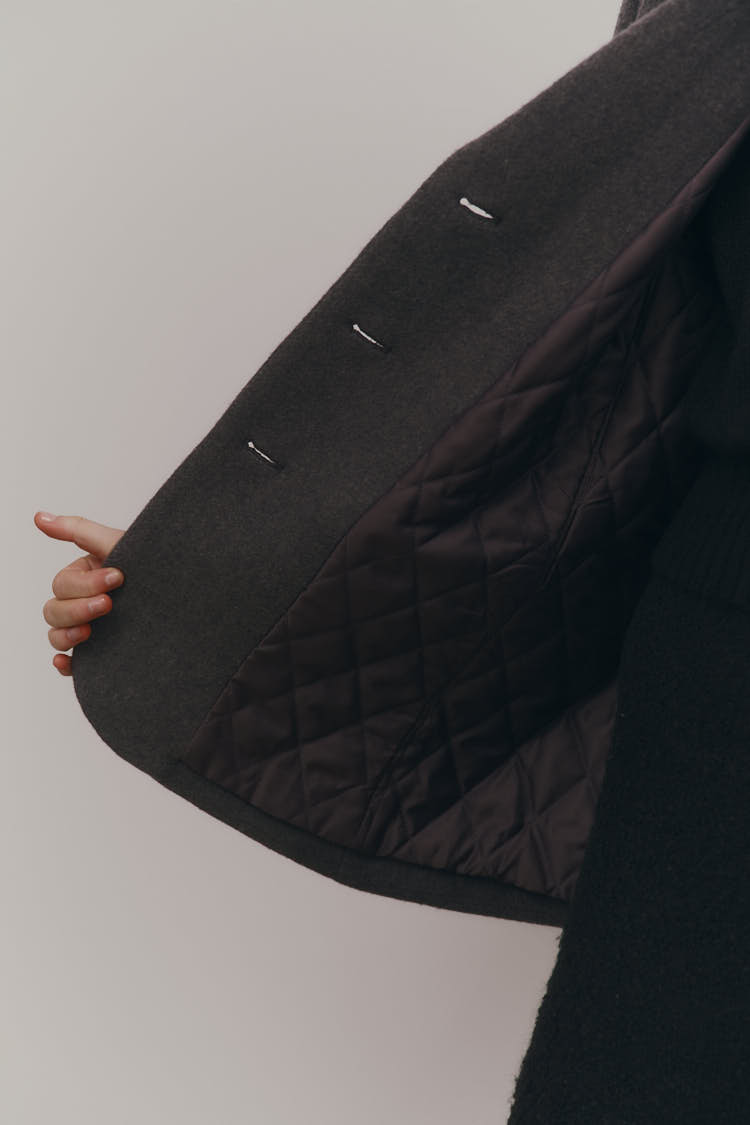 ウールテーラードジャケット（グレー） | MACHATT ONLINE STORE